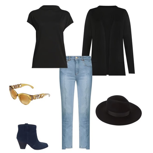 CAVALLI CLASS | Split Seam HR Cropped Jeans - Picture 4 of 14